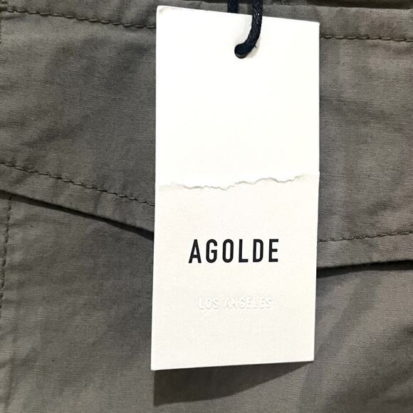 AGOLDE Daria Utility Pant Womens 27 Green Duffle Cargo Cropped Casual - Picture 11 of 12